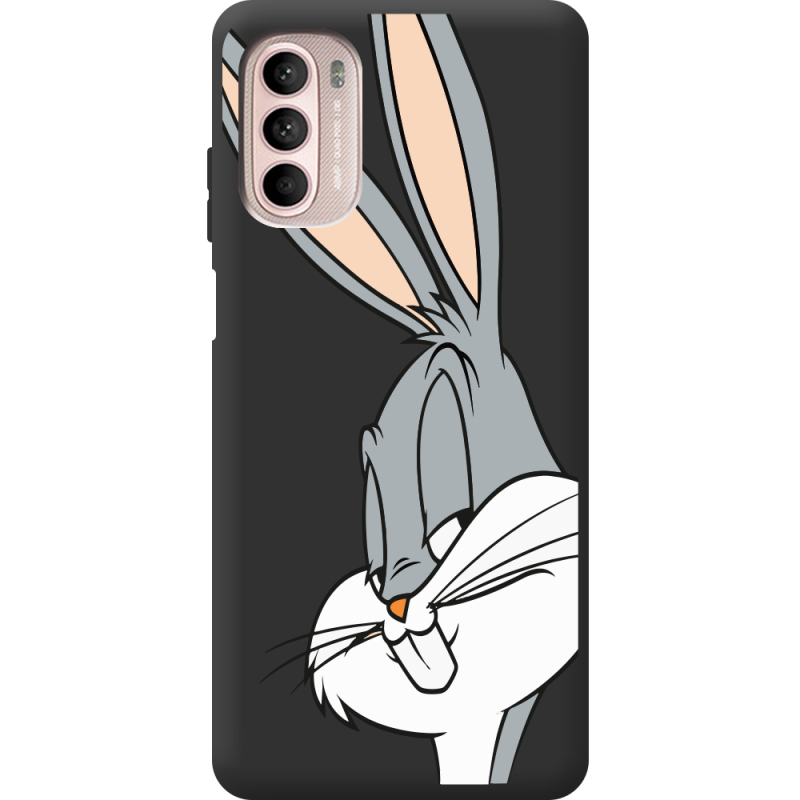 Чорний чохол BoxFace Motorola Moto G52 Lucky Rabbit