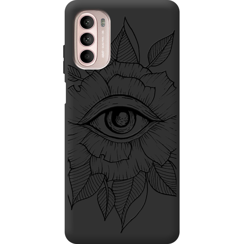 Чорний чохол BoxFace Motorola Moto G52 Eye