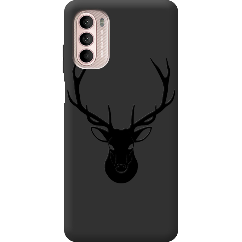 Чорний чохол BoxFace Motorola Moto G52 Deer