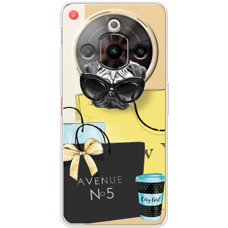 Прозорий чохол BoxFace Nubia Focus Pro Fashion Pug