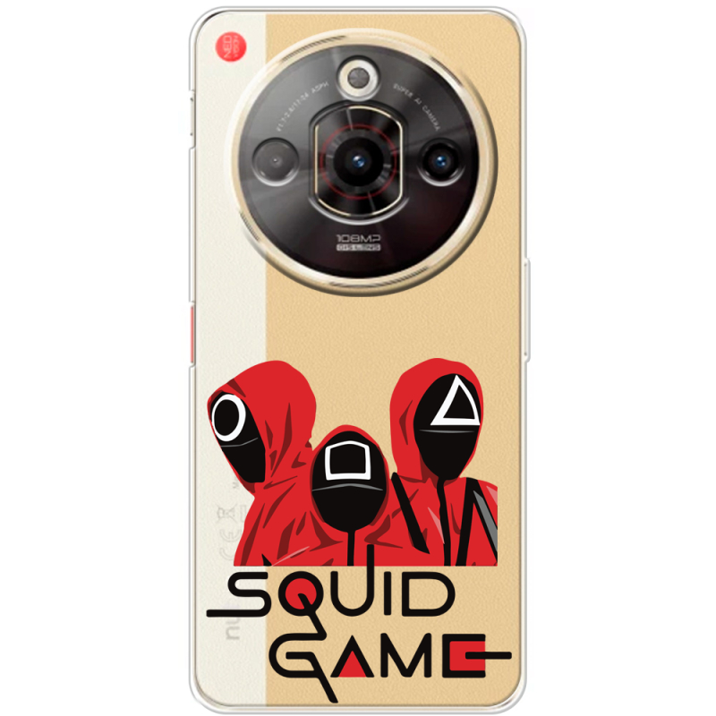 Прозорий чохол BoxFace Nubia Focus Pro 5G siquid game люди в красном