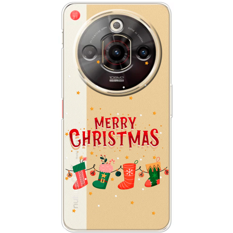 Прозорий чохол BoxFace Nubia Focus Pro 5G Merry Christmas
