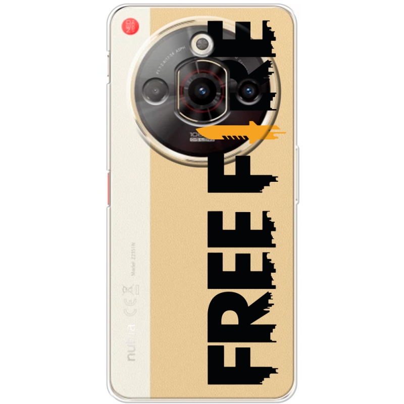 Прозорий чохол BoxFace Nubia Focus Pro 5G Free Fire Black Logo