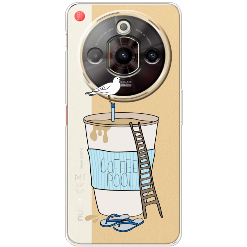 Прозорий чохол BoxFace Nubia Focus Pro 5G Segull in Cofee Pool