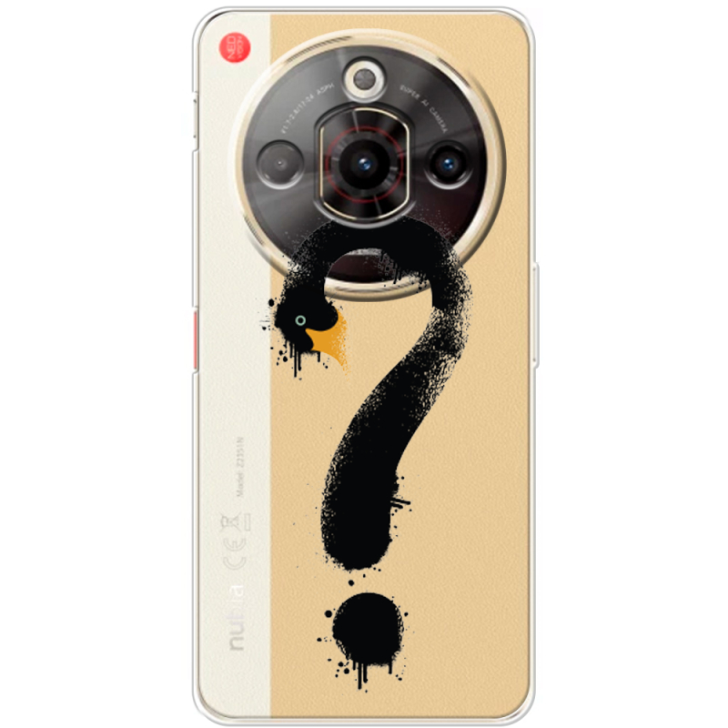 Прозорий чохол BoxFace Nubia Focus Pro 5G Swan question