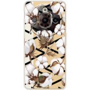 Прозорий чохол BoxFace Nubia Focus Pro 5G Cotton flowers