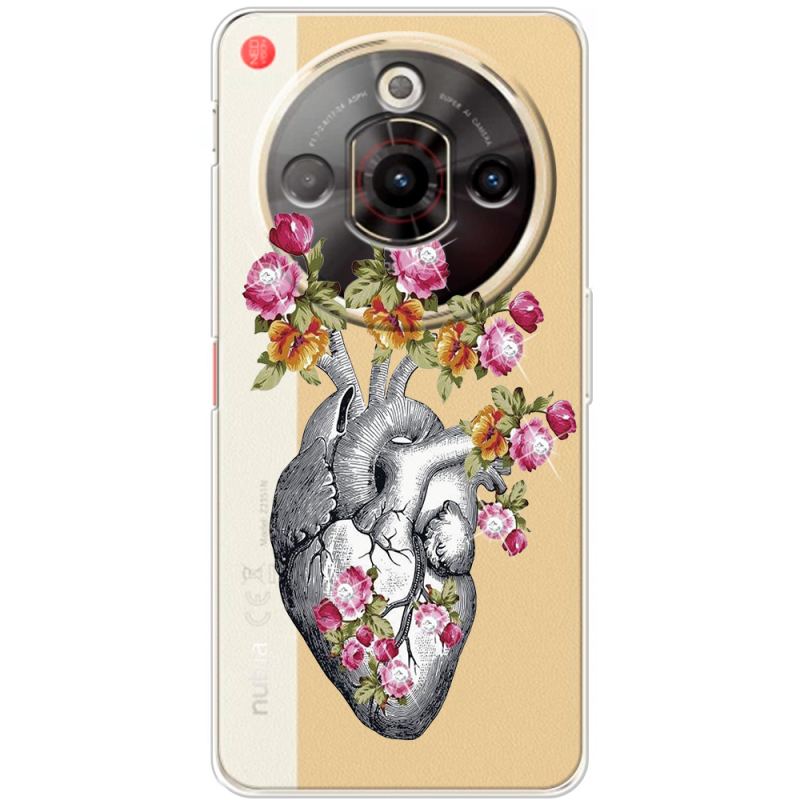 Чохол зі стразами Nubia Focus Pro 5G Heart