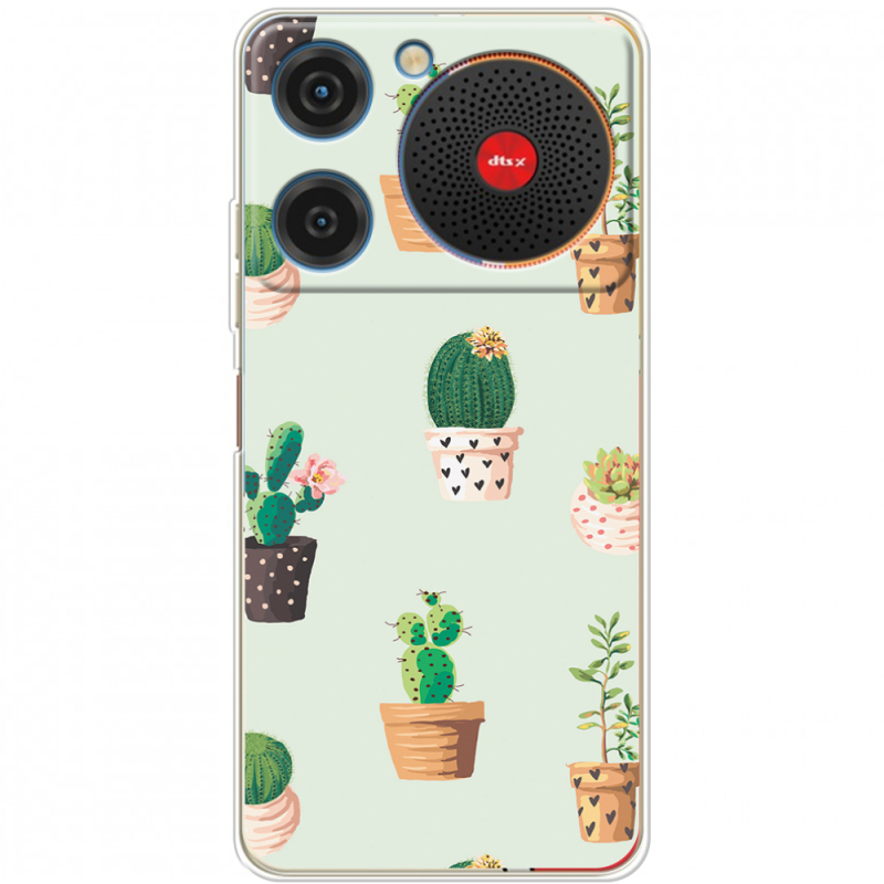 Чохол BoxFace ZTE Nubia Music L-green Cacti