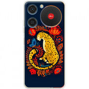 Чохол BoxFace ZTE Nubia Music Petrykivka Leopard