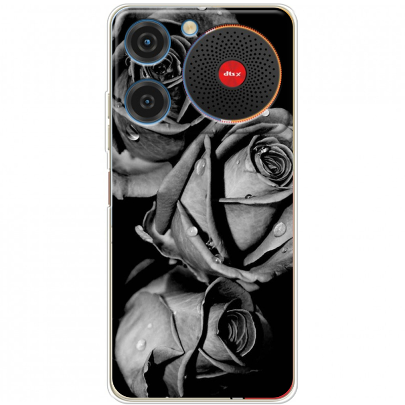 Чохол BoxFace ZTE Nubia Music Black and White Roses