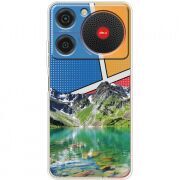 Прозорий чохол BoxFace ZTE Nubia Music Green Mountain