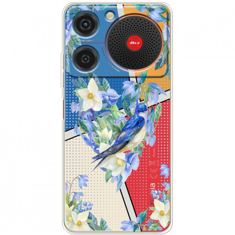 Прозорий чохол BoxFace ZTE Nubia Music Spring Bird