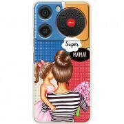 Прозорий чохол BoxFace ZTE Nubia Music Super Mama and Daughter