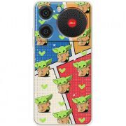 Прозорий чохол BoxFace ZTE Nubia Music Pattern Baby Yoda