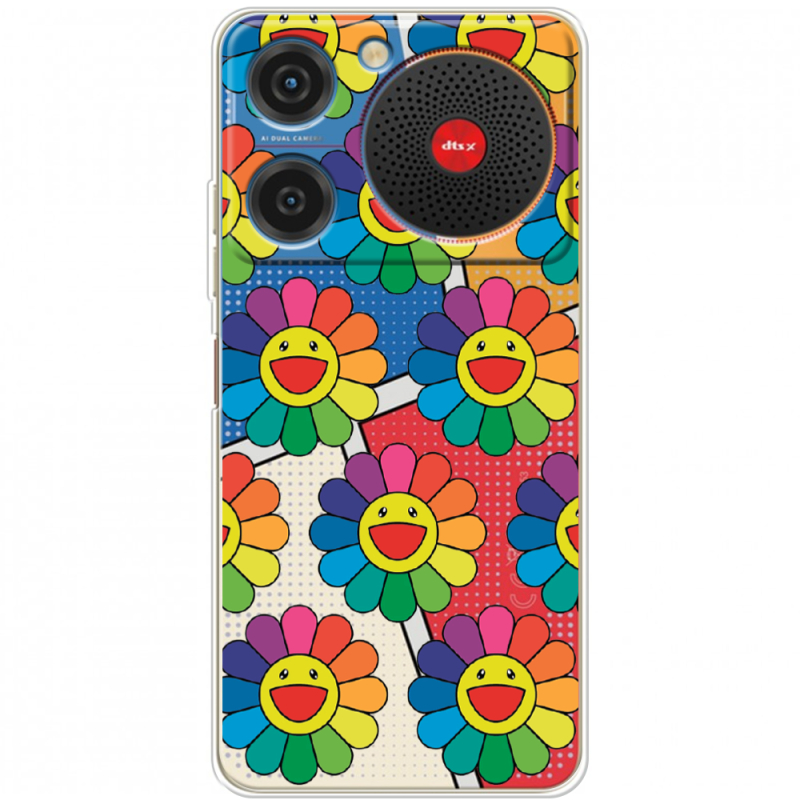 Прозорий чохол BoxFace ZTE Nubia Music Hippie Flowers