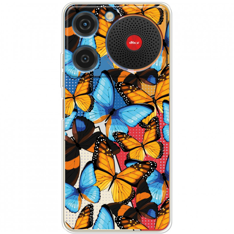 Прозорий чохол BoxFace ZTE Nubia Music Butterfly Morpho