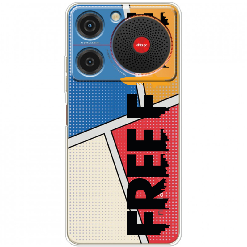 Прозорий чохол BoxFace ZTE Nubia Music Free Fire Black Logo