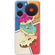 Прозорий чохол BoxFace ZTE Nubia Music Donuts