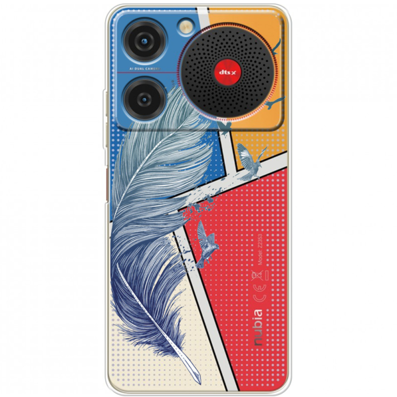 Прозорий чохол BoxFace ZTE Nubia Music Feather