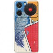 Прозорий чохол BoxFace ZTE Nubia Music Feather