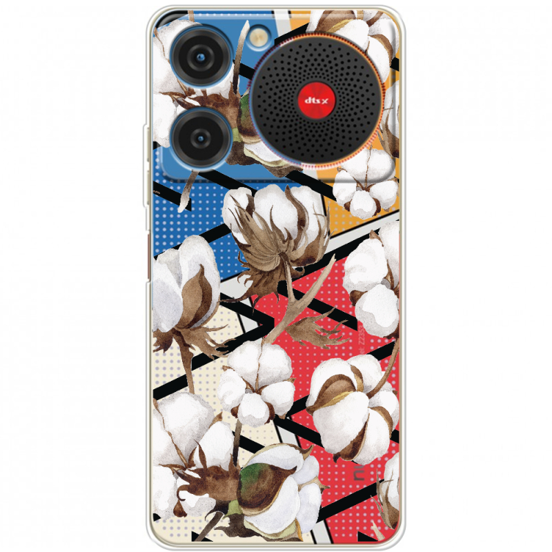 Прозорий чохол BoxFace ZTE Nubia Music Cotton flowers