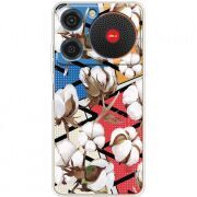 Прозорий чохол BoxFace ZTE Nubia Music Cotton flowers