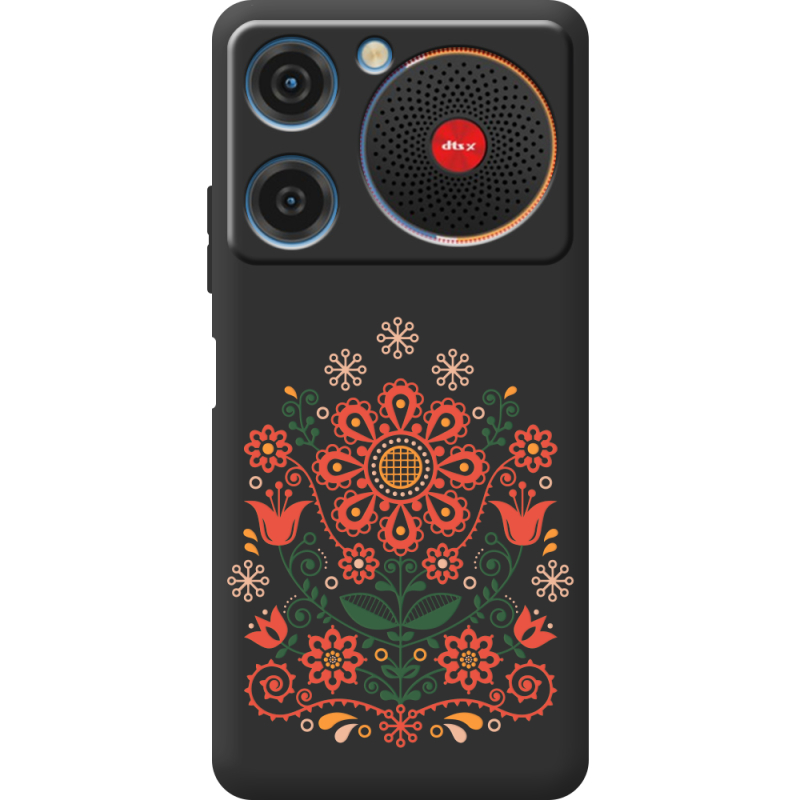 Чорний чохол BoxFace ZTE Nubia Music Ukrainian Ornament