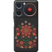 Чорний чохол BoxFace ZTE Nubia Music Ukrainian Ornament