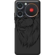 Чорний чохол BoxFace ZTE Nubia Music Lion