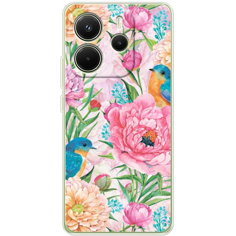 Чохол BoxFace Xiaomi Redmi Note 14 4G Birds in Flowers