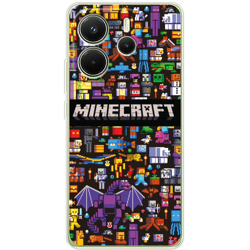 Чохол BoxFace Xiaomi Redmi Note 14 4G Minecraft Mobbery