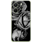 Чохол BoxFace Xiaomi Redmi Note 14 4G Black and White Roses