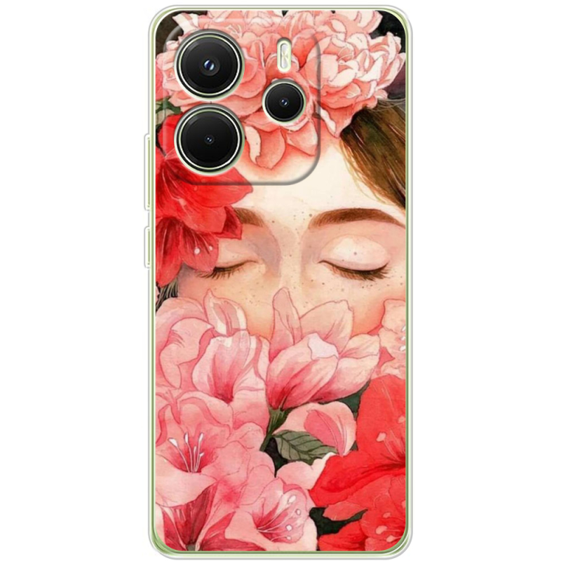 Чохол BoxFace Xiaomi Redmi Note 14 4G Girl in Flowers