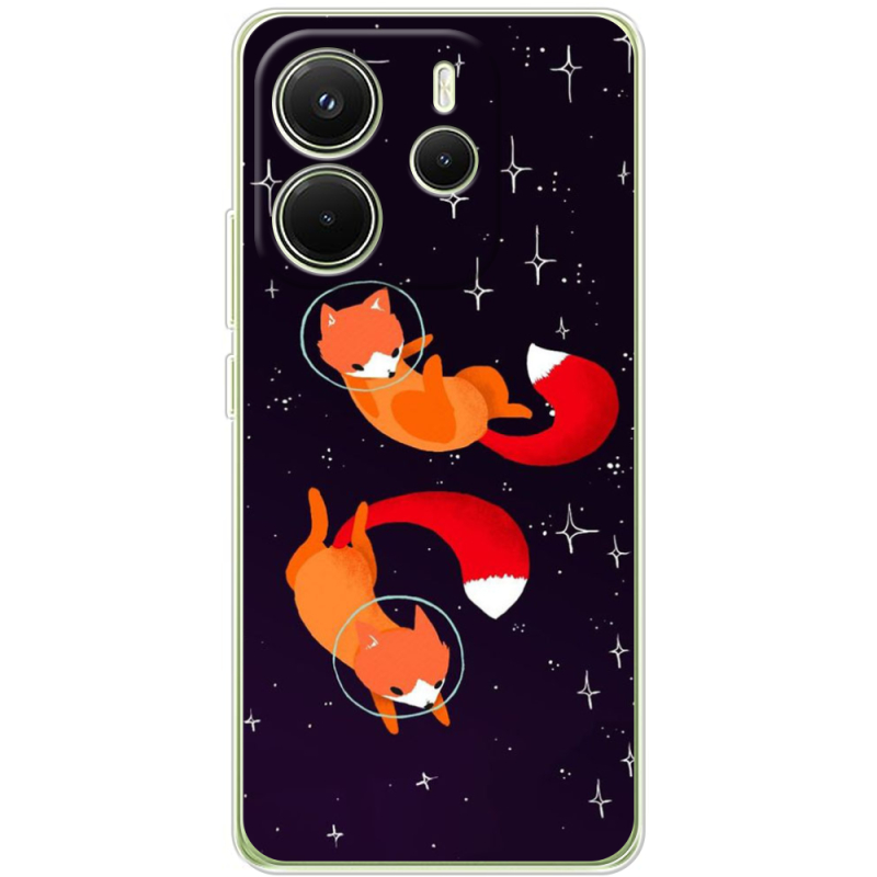 Чохол BoxFace Xiaomi Redmi Note 14 4G Fox-Astronauts