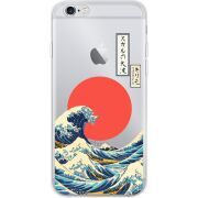 Прозрачный чехол Uprint Apple iPhone 6 / 6S Большая волна в Канагаве