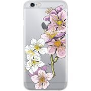 Прозрачный чехол Uprint Apple iPhone 6 / 6S Cherry Blossom