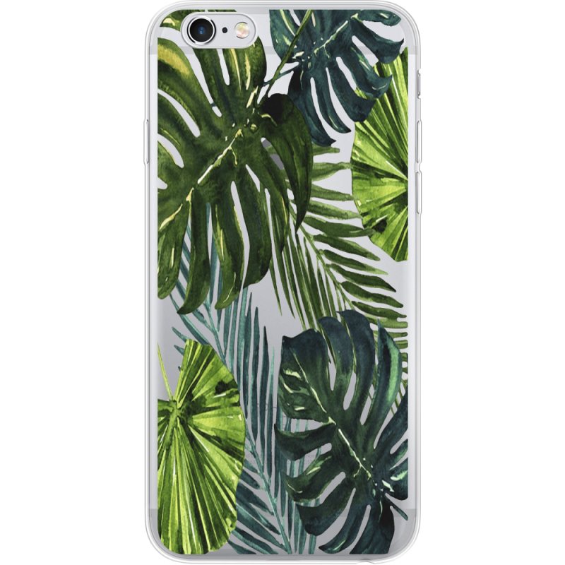 Прозрачный чехол Uprint Apple iPhone 6 / 6S Palm Tree