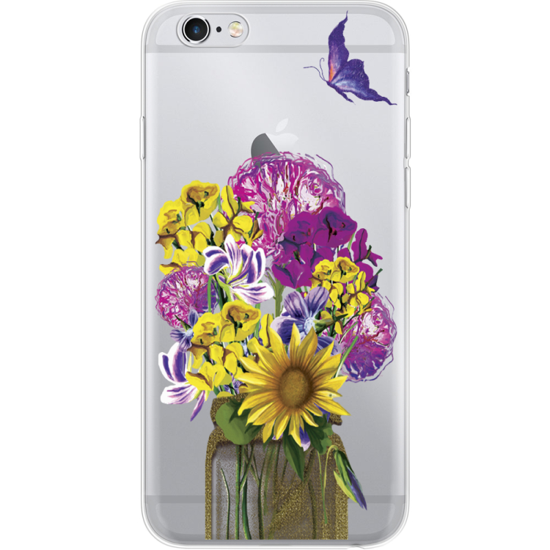 Прозрачный чехол Uprint Apple iPhone 6 / 6S My Bouquet