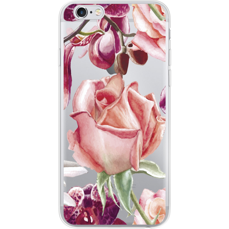 Прозрачный чехол Uprint Apple iPhone 6 / 6S Rose