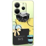 Прозорий чохол BoxFace Xiaomi Redmi Note 14 4G EU version Fashion Pug