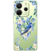 Прозорий чохол BoxFace Xiaomi Redmi Note 14 4G EU version Spring Bird