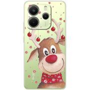 Прозорий чохол BoxFace Xiaomi Redmi Note 14 4G EU version Winter Deer