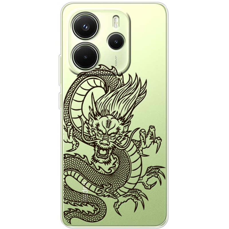 Прозорий чохол BoxFace Xiaomi Redmi Note 14 4G EU version Chinese Dragon