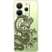 Прозорий чохол BoxFace Xiaomi Redmi Note 14 4G EU version Chinese Dragon