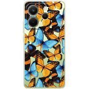 Прозорий чохол BoxFace Xiaomi Redmi Note 14 4G EU version Butterfly Morpho