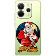 Прозорий чохол BoxFace Xiaomi Redmi Note 14 4G Cool Santa