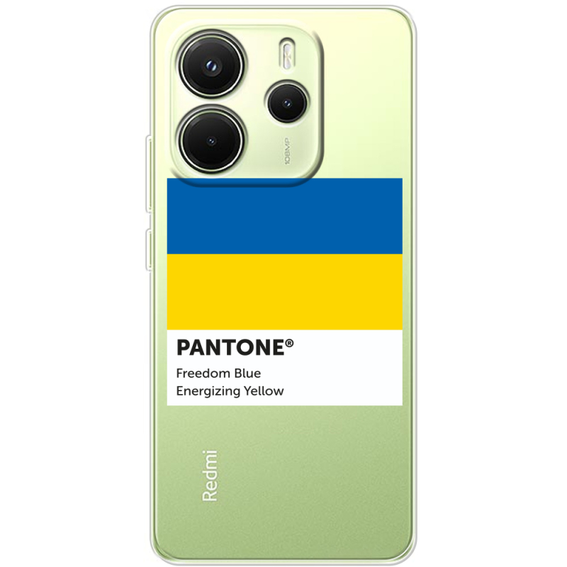 Прозорий чохол BoxFace Xiaomi Redmi Note 14 4G EU version Pantone вільний синій