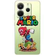 Прозорий чохол BoxFace Xiaomi Redmi Note 14 4G Super Mario