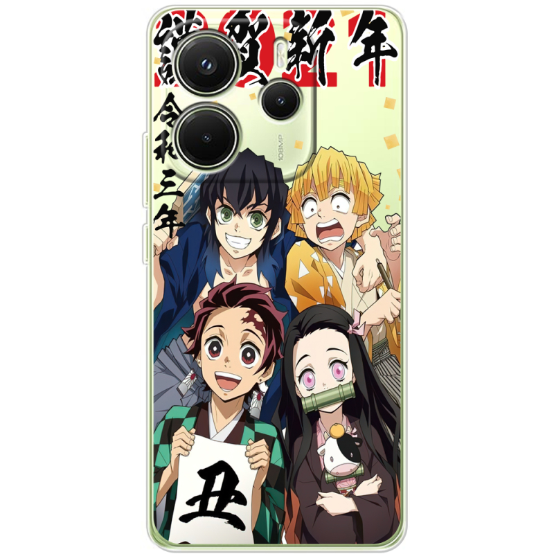 Прозорий чохол BoxFace Xiaomi Redmi Note 14 4G EU version Незуко та друзі