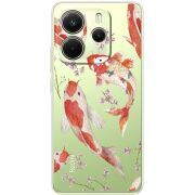 Прозорий чохол BoxFace Xiaomi Redmi Note 14 4G EU version Japanese Koi Fish